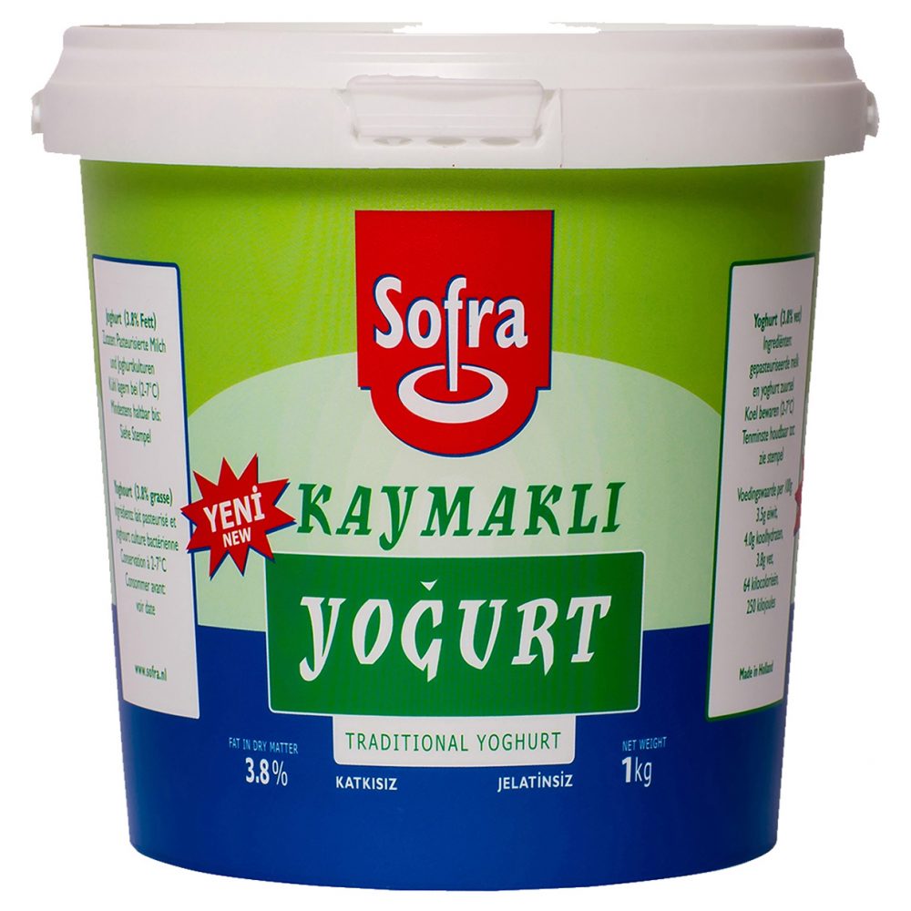 Sofra Traditional Yogurt 3.8% Fat 6x1kg