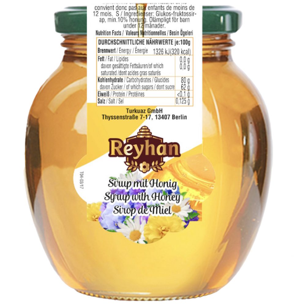 Reyhan Honey With Syrup 12x485g