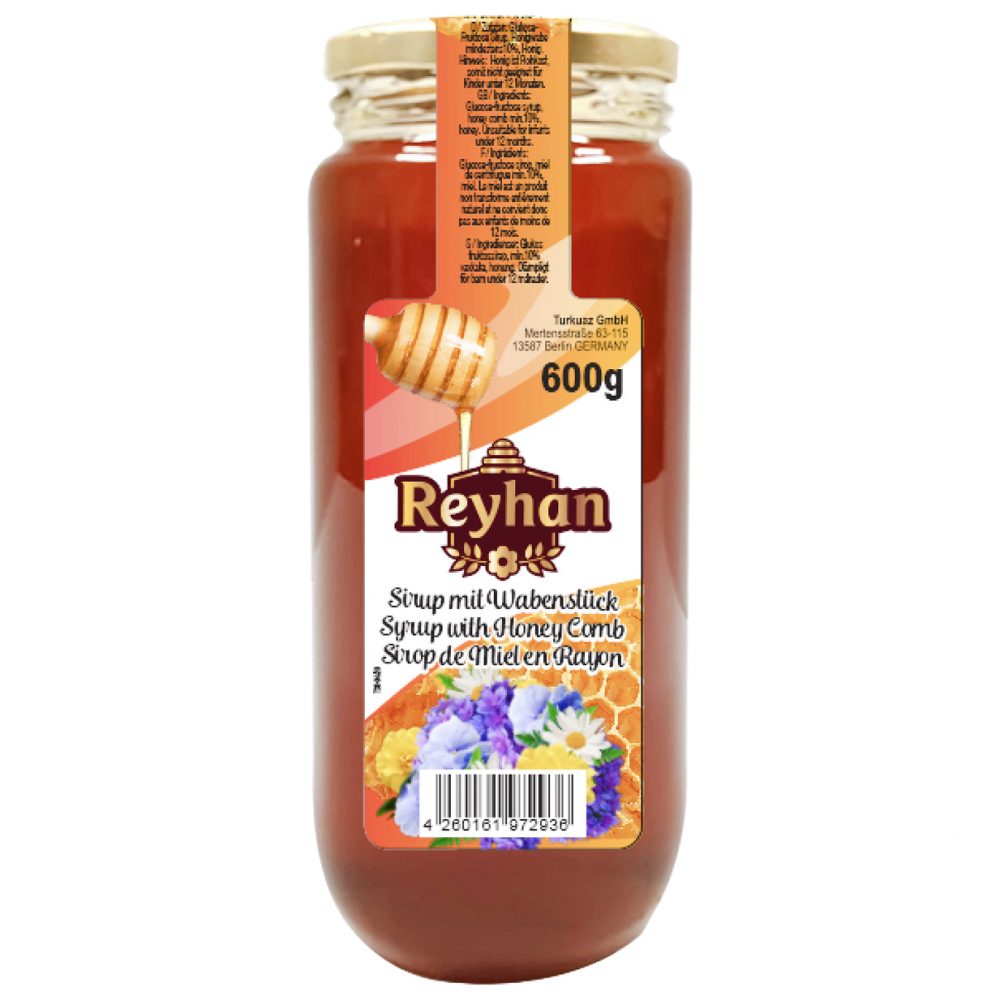 Reyhan Honey Comb With Syrup 12x600g