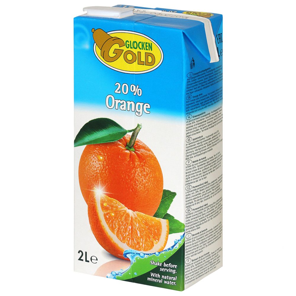 Glocken Gold Orange Juice 20% 6x2L