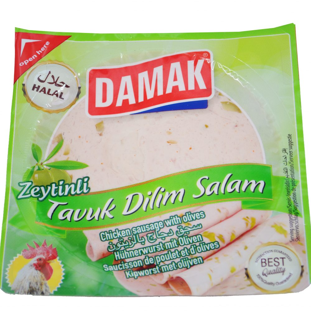 Damak Sliced Chicken Salam With Olives 12 x 200g