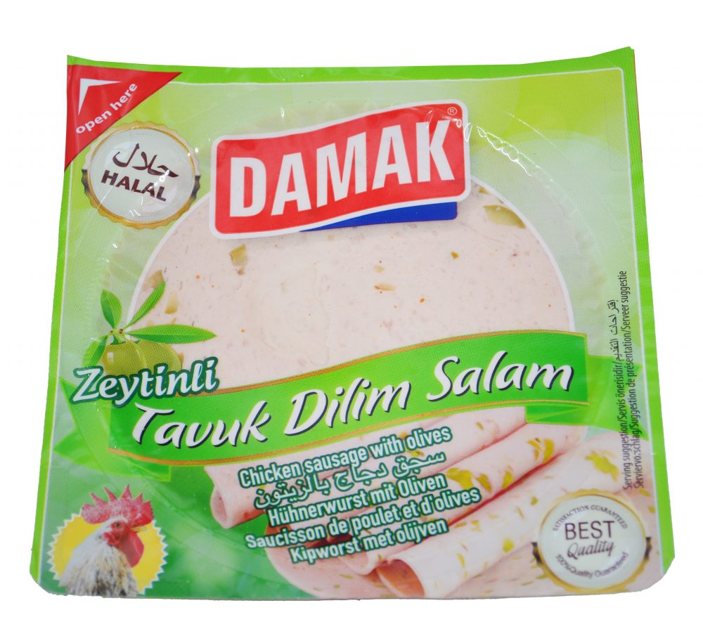 Damak Sliced Chicken Salam With Olives 12 x 200g