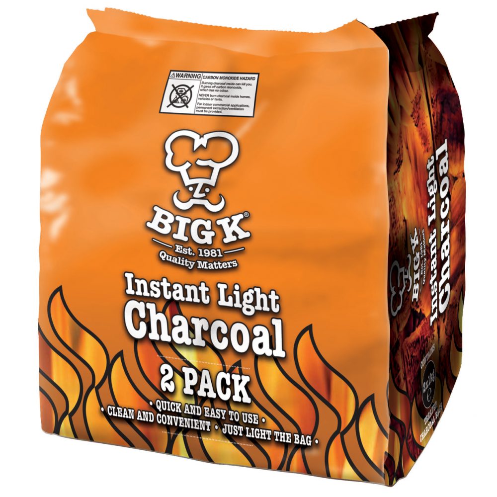 Big K Instant Light Charcoal 2x1kg