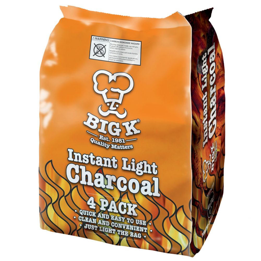 Big K Instant Light Charcoal 4x1kg