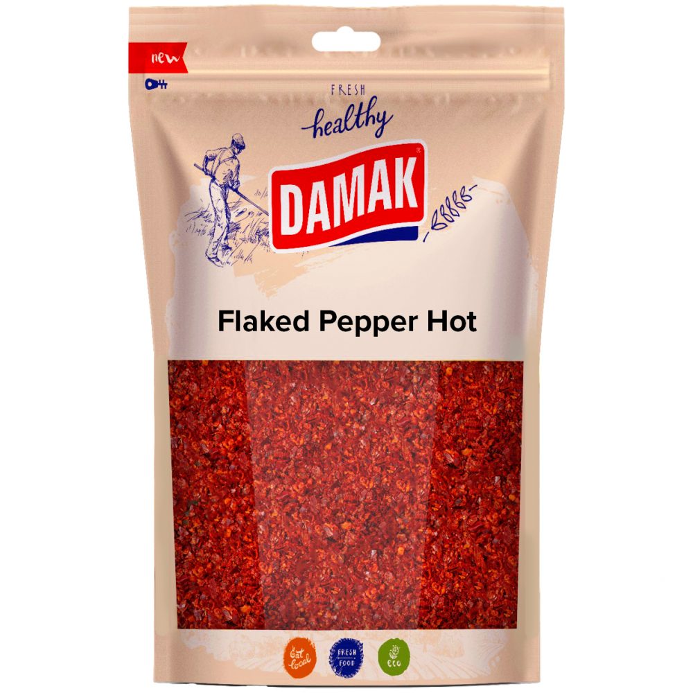 Damak Flaked Red Pepper (Hot) 6x400g