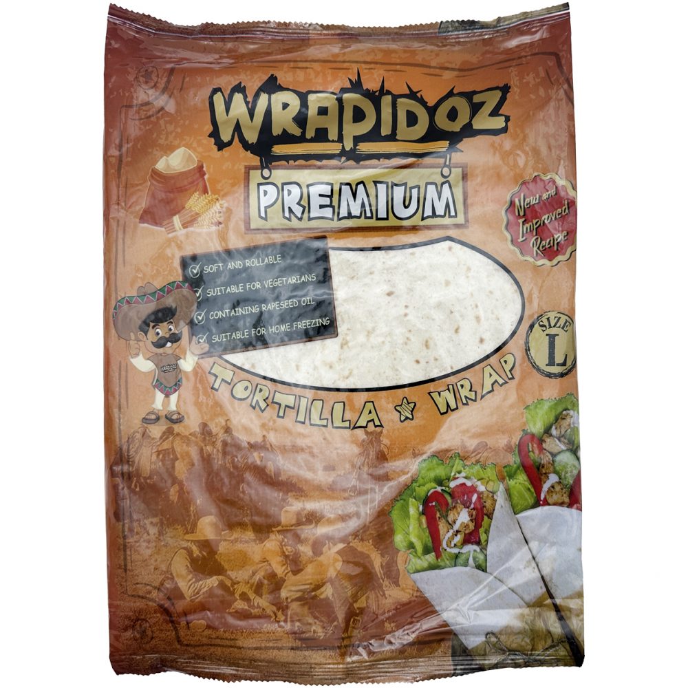 Wrapidoz Premium Tortilla Wrap 12x25cm